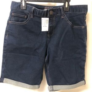 NWT Girls Justice Bermuda Jean Shorts Size 14 Plus